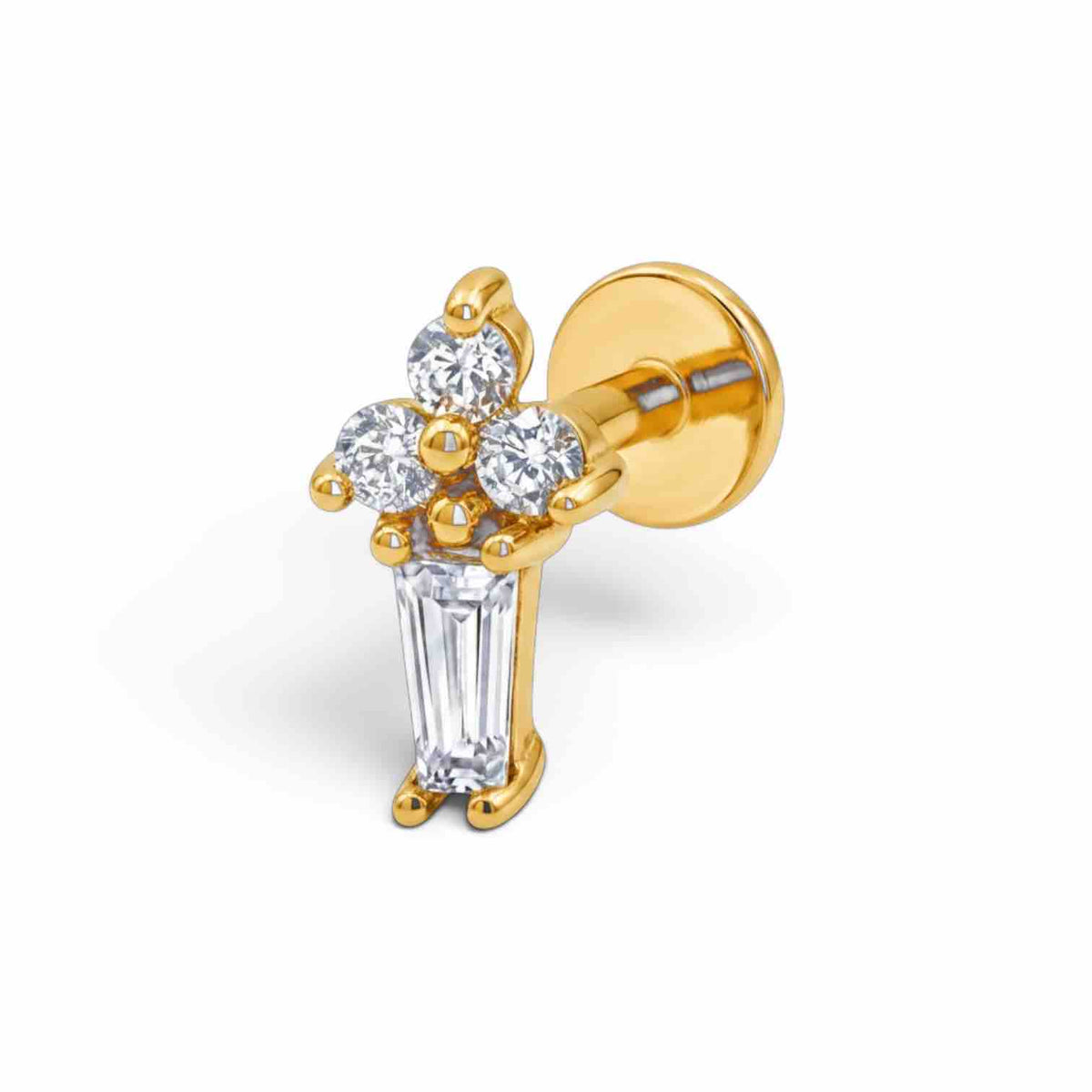 Stylish Stud for Lobe, Helix and Conch